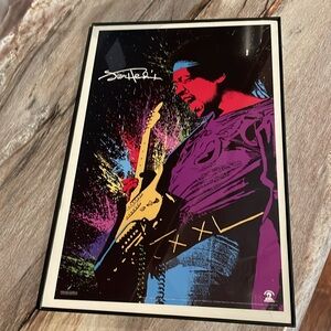Jimi Hendrix Colorful Rainbow Poster Picture 12x18 Inches